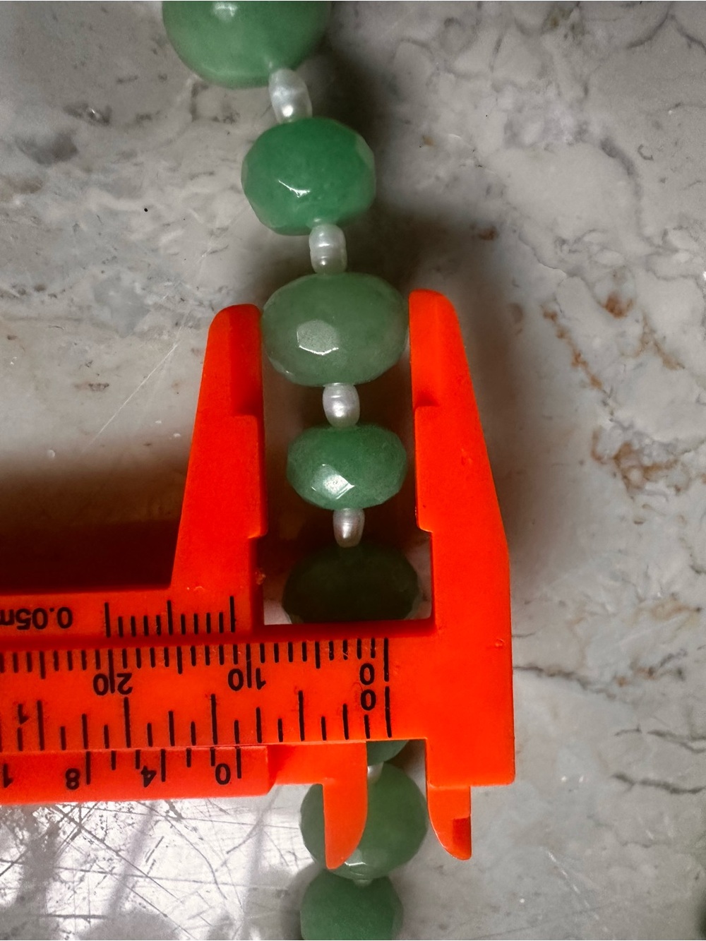 Green Jade Carved Jade Fasted Jade Beaded Necklace with genuine Pearl Artisan - Picture 11 of 13